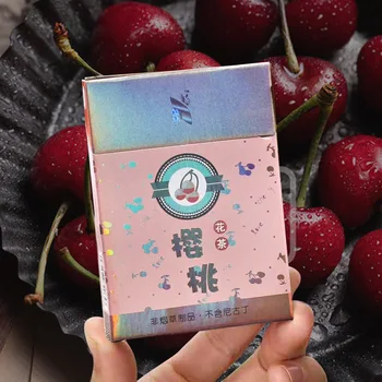 

10 Packs Cherry Fruit Tea Smoke Tobacco Herbal Tea Cigarette Clearing Lung to Quit Smoking Non-tobacco Products No Nicotine