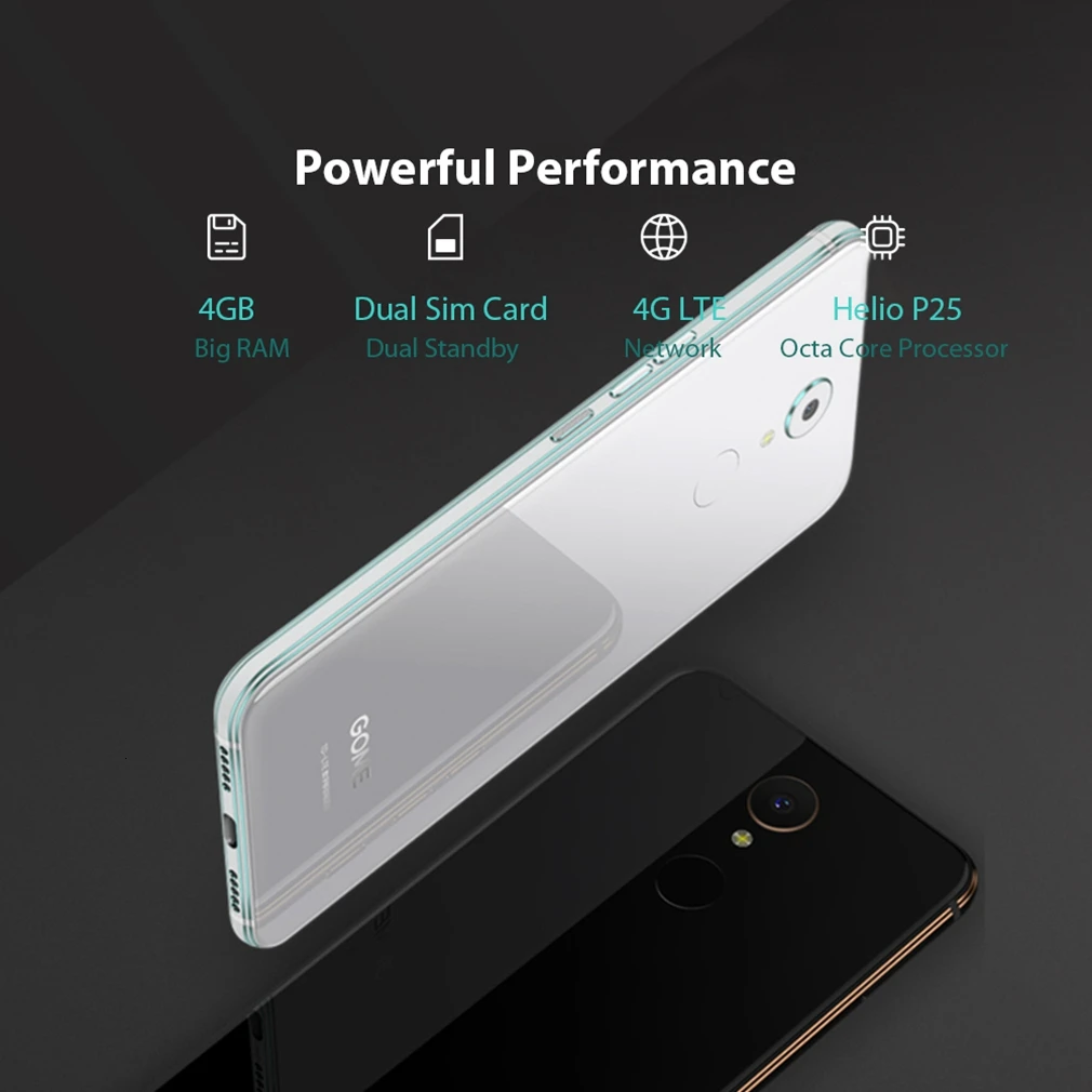 Смартфон Gome U7 4 Гб+ 64 Гб 5,9" 18: 9FHD 3050 мАч MTK6757CD 13 Мп Android 7,1 OTG NFC распознавание Радужки 4G LTE мобильный телефон