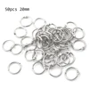 50Pcs Metal Ring Binder Staple Book Binder Albums Loose-leaf Book Hoops Loose Leaf Ring Keychain Office Binding Supplies ► Photo 1/6