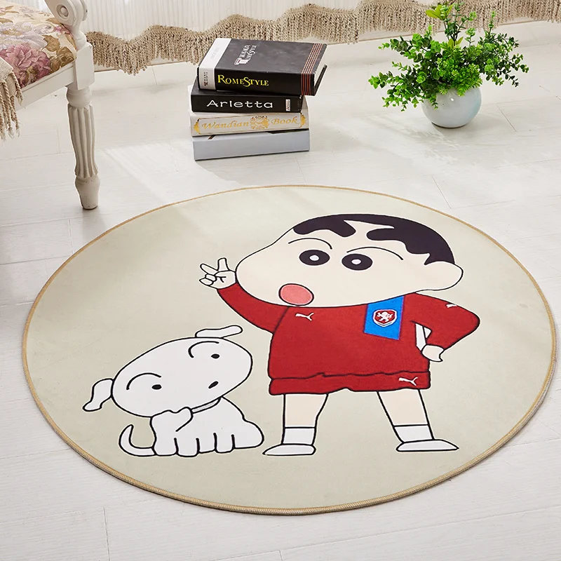 Round carpet cartoon children's blanket living room bedroom room bedside bed coffee table hanging basket computer chair mat