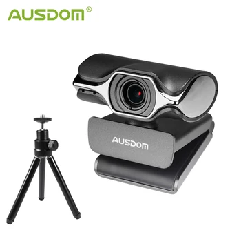 

AUSDOM 1080P Webcam Full HD Manual Focus Streaming Web Camera With Microphone Dual Tripod 4MP USB2.0/3.0 Webcam for PC Laptop