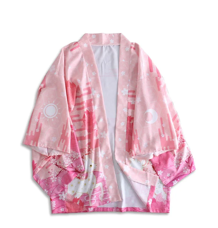 Yukata кимоно Mujer кардиган женское японское кимоно femme t традиционные блузки пляжное кимоно femme длинный Косплей пояс с аниме