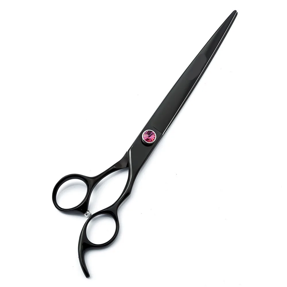 High Quality Japan 440c Stainless Steel Black Pet Cutting Scissors 8.0