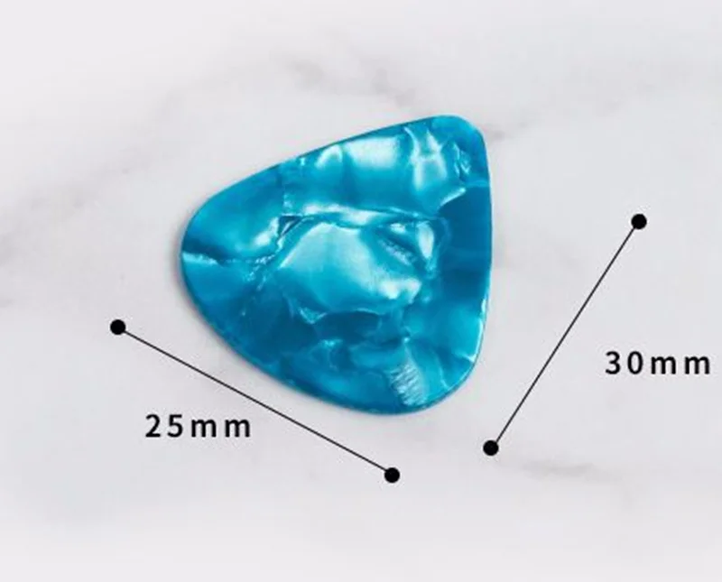 Горячая новинка 10 шт. акустическая палочка s Plectrum из целлюлоида для электрической гладкой гитары палочки аксессуары 0,46 мм 0,71 мм 0,96 мм случайный цвет