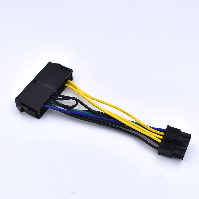 ATX 24-Pin Female to 10-Pin Male Adapter Power Supply Cable Cord for Lenovo 10PIN Motherboard