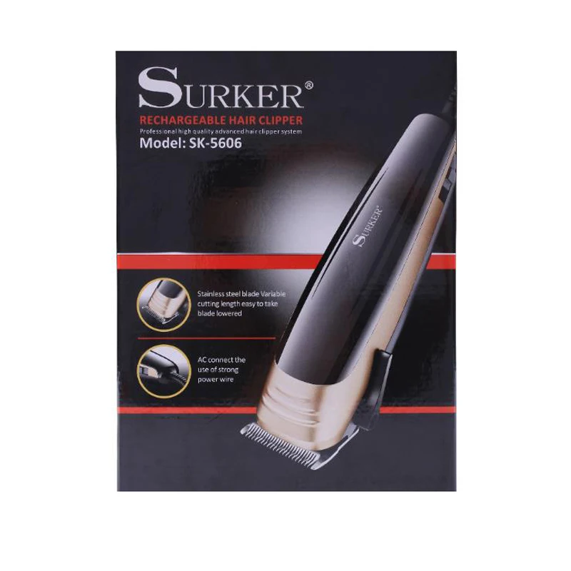 Surker, электрический триммер для волос, SK-5606, проводной, для детей, триммер для волос, электрическая машинка для стрижки волос, триммер для бороды, машинка для стрижки волос