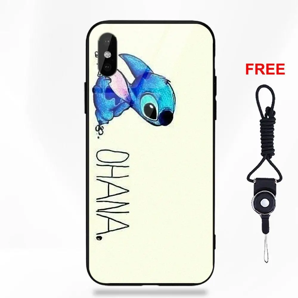 Omdnwd Ilo серия "Лило и Стич" Семья Охана для Apple iPhone 5 5C 5S SE 6 6S 7 8 Plus X XS Max XR - Цвет: as picture
