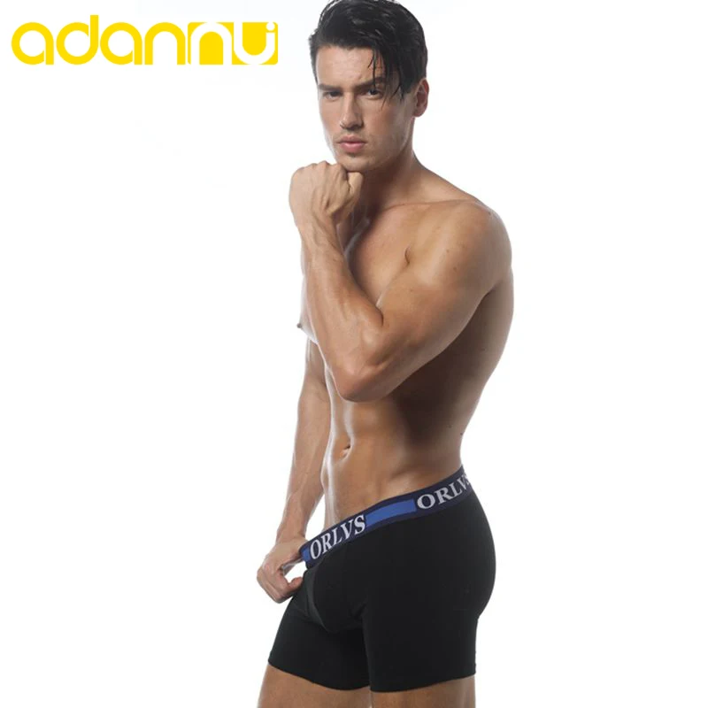 Брендовое Мужское нижнее белье мягкие хлопковые боксеры мужское сексуальное