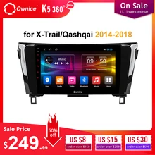 Ownice Android 9,0 автомобильный DVD мультимедийный плеер 8 ядерный k3 k5 k6 для Nissan Qashqai X-Trail- 4G DSP SPDIF gps головное устройство