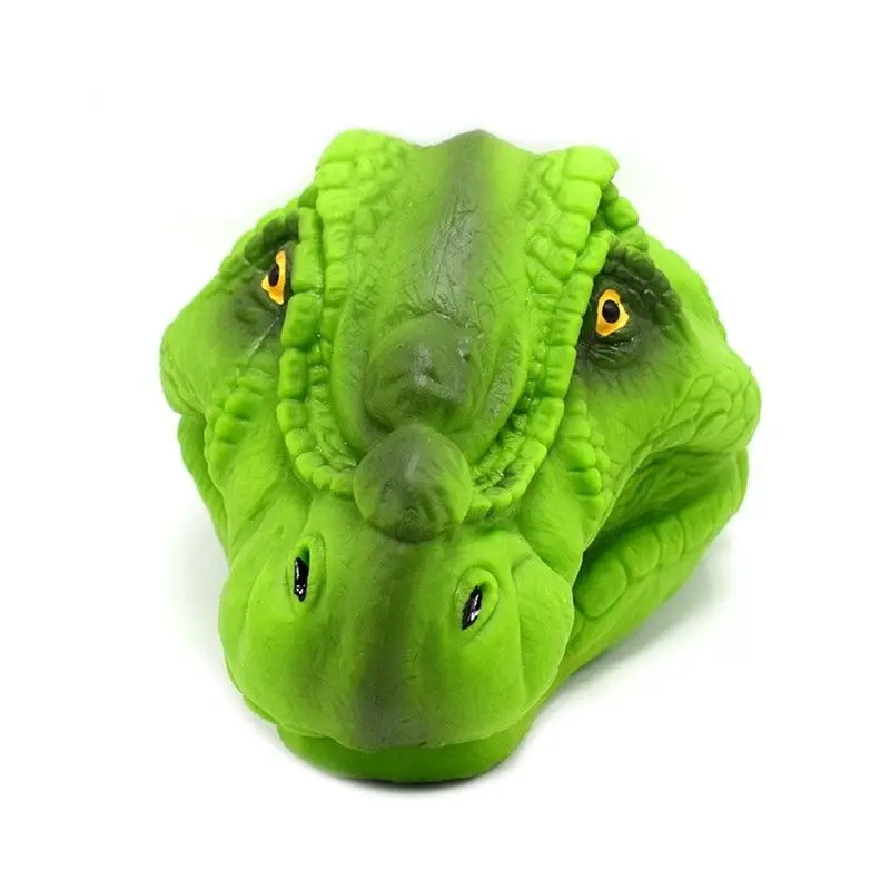 Умный аналоговый 3D Динозавр ручная кукла мягкие резиновые динозавра Юрского периода зеленый тираннозавр динозавр ручная кукольная игрушка история реквизит