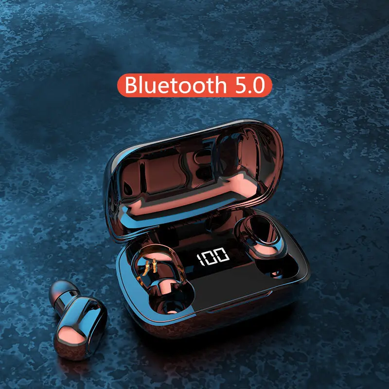 Беспроводные наушники TWS Bluetooth 5 0 беспроводные 500 мАч зарядный бокс с микрофоном