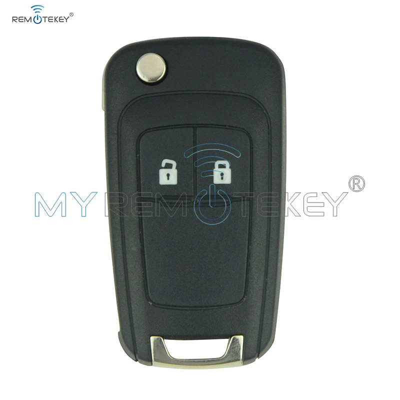 Дистанционный флип Автомобильный ключ 2 кнопки HU100 ключ лезвие 434 МГц для Buick Chevrolet Aveo Cruze Orlando remtekey