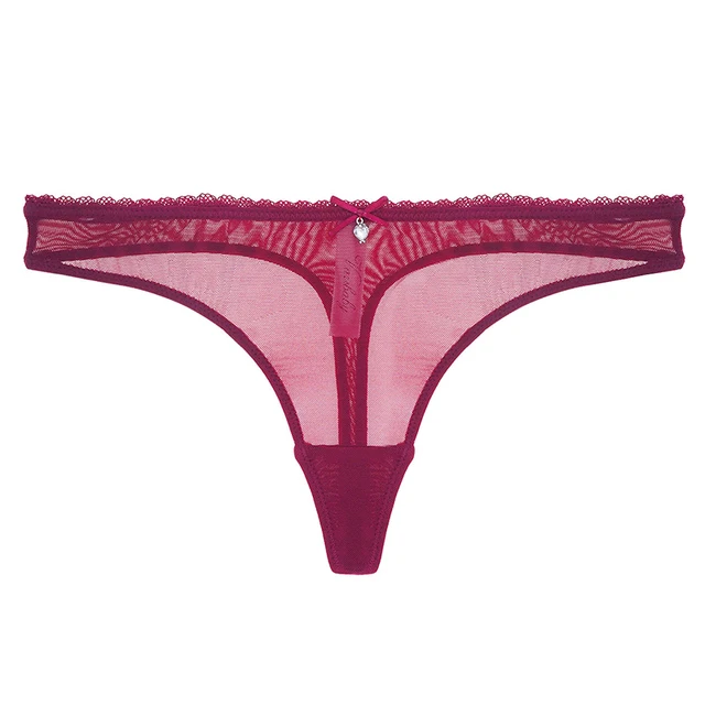 CYHWR Women's Sexy Sheer Panties Thong Mesh G-Strings Low Rise Brief Underwear, 3-Pack 6