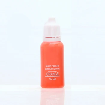 

1 Pcs Tattoo Ink Set Permanent Makeup Micropigment 15ml 1/2OZ Cosmetic Paint For 3d Orange Color