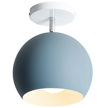 

New Creative Round Macaron Ceiling Light Nordic Modern Led Ceiling Lamp for Living Room Bedroom Luminaire Porch Aisle Corridor-G