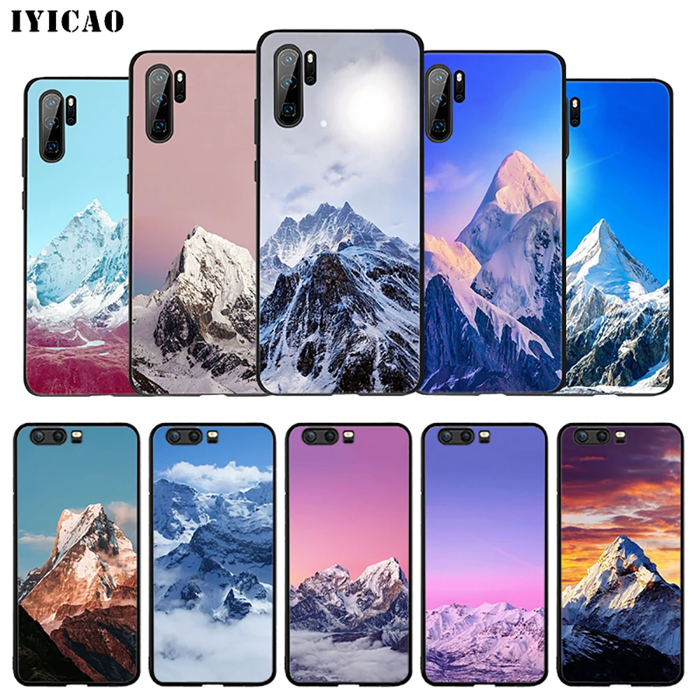IYICAO с изображением заснеженной горы мягкий чехол для huawei P30 P20 P10 P9 P8 P Smart Z плюс 2019