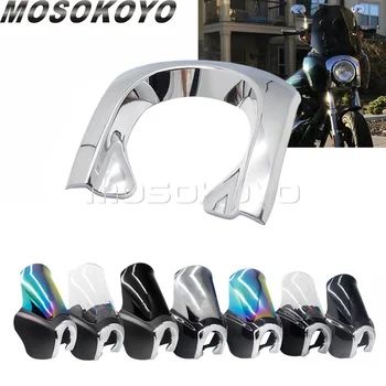 

1pc 5.75" Headlight ABS Fairing Chrome Trim Bezel Scowl Cover Replacement For Harley Dyna TSport FXR FXD FXDL FXDF FXDB FXDWG