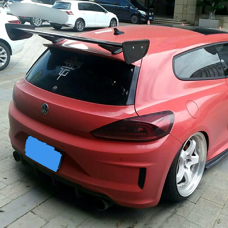 Высококачественный задний спойлер из углеродного волокна на крышу для Volkswagen Scirocco 2010