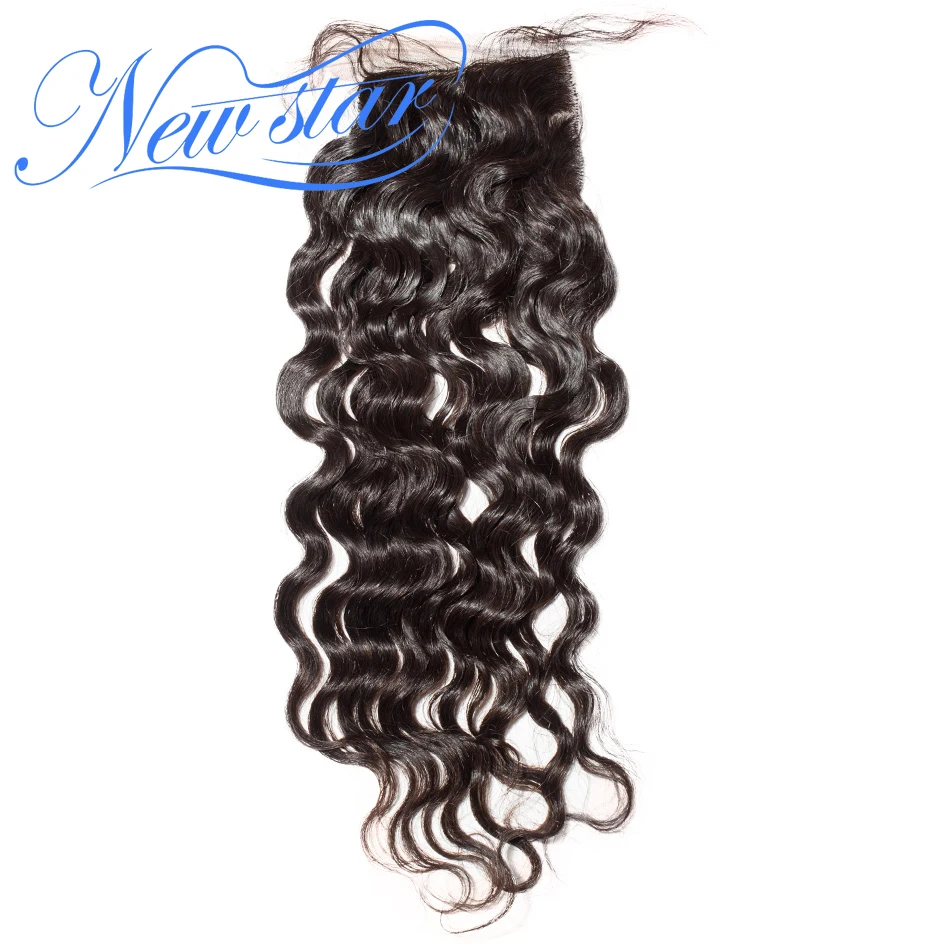 Brazilian Silk Based Loose Deep Closure New Star Virgin Human Hair 4x4 closure Free Shipping | Шиньоны и парики