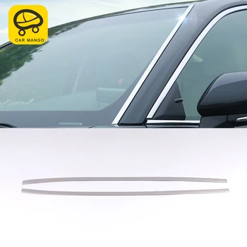 

CarManGo for Toyota Camry XV70 2017-2020 Car Styling Front Window Decoration Chrome Cover Trim Frame Sticker Exterior Accessory