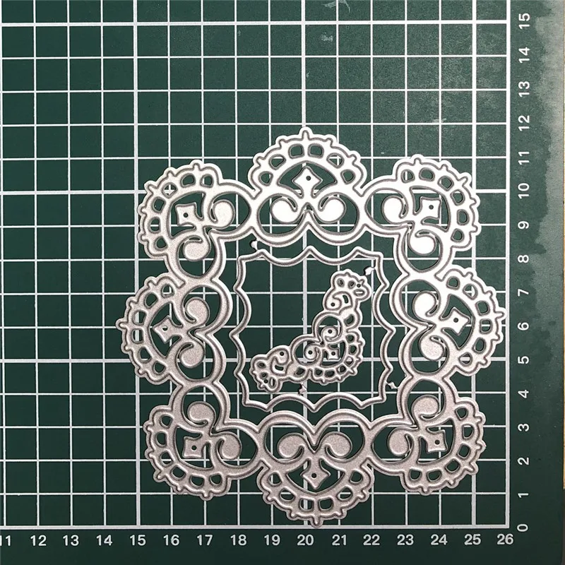 InLoveArts Цветочные рамки металлические режущие штампы кружевной уголок для DIY скрапбукинга альбом бумага ремесло режущие штампы креативный трафарет штампы