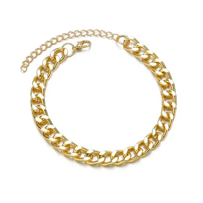 Stainless Steel Metal Gold Color Alloy Punk Ankle Chains Female Simple Anklets for Women 2020 Fashion Summer Beach Foot Jewelry Stainless Steel Metal Gold Color Alloy Punk Ankle Chains Female Simple Anklets for Women 2020 Fashion Summer Beach Foot Jewelry