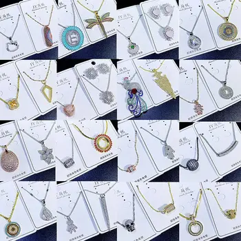 

20 Pcs/lot fashion classical mix random color women alloy necklace lot jewelry wholesale 200801-122