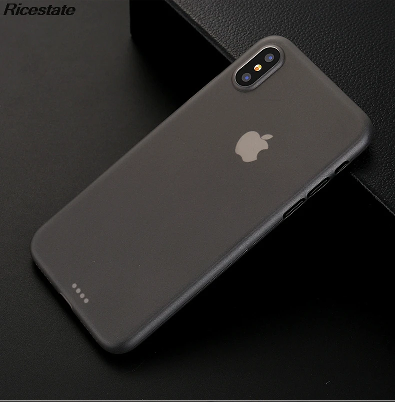 0,3 мм ультратонкий жесткий чехол PP для iphone 11 Pro X XR XS MAX чехол для iphone 11 Pro Max 6 7 8 Plus защитный полупрозрачный чехол - Цвет: Серый