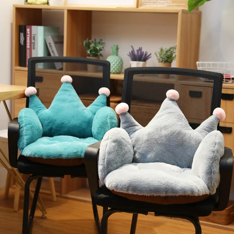 

Seat Back Cushion One-piece Office Sedentary Students Classroom Chair Coaster Tatami Bay Window Plush Seat Cushion