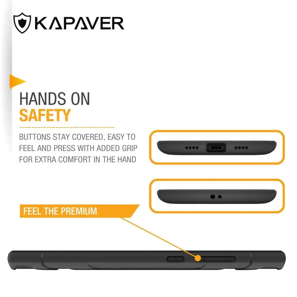 KAPAVER®Чехол для задней крышки Прочный чехол для Xiaomi Mi 6 твердый черный ударопрочный тонкий защитный чехол