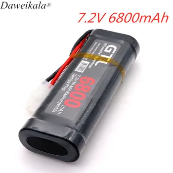 

100% Original 7.2V Battery 6800mah NiMH Batteries Pack For RC Car Truck Buggy Boat Tank Ni-Mh Baterias gray supper power