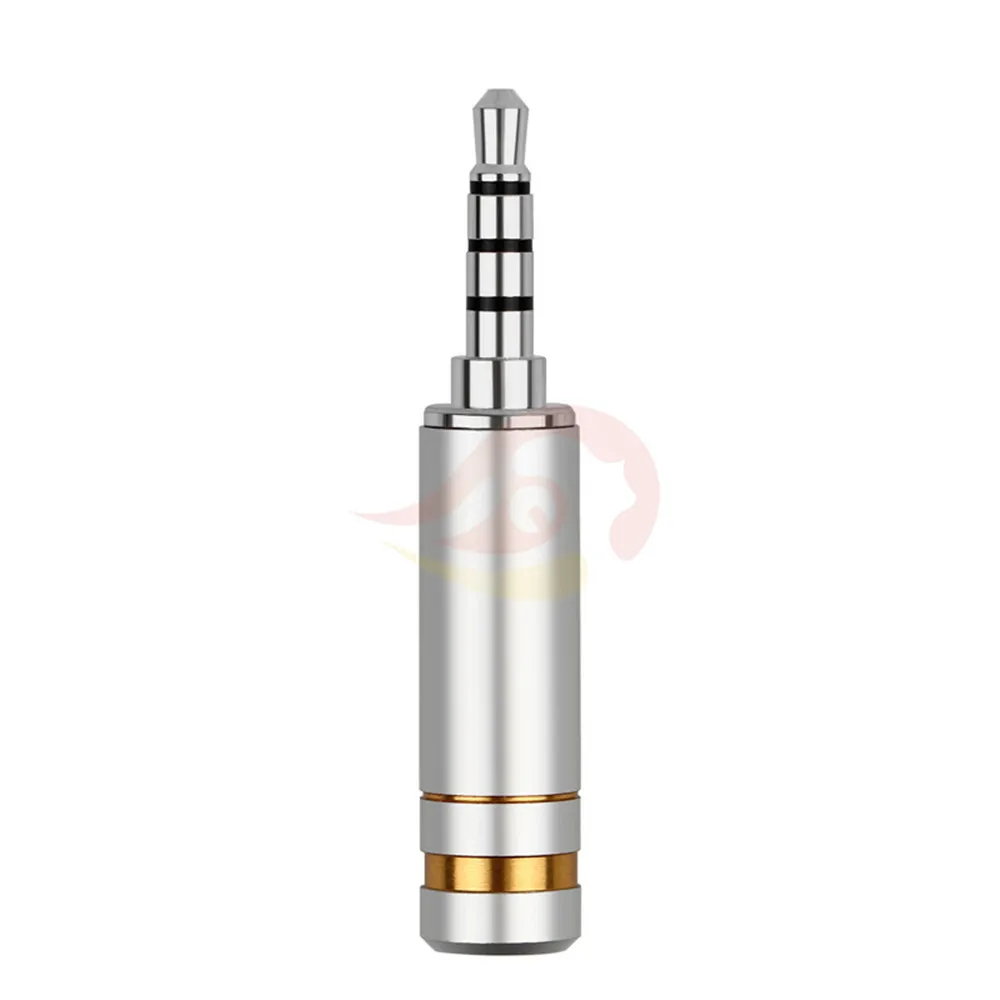Rhodium Silver 5pcs 5 шт. аудио разъемы 3,5 разъем 4 полюса родиевое покрытие медь 3,5 мм Мужской адаптер Hifi Разъем для наушников Замена сбалансированный штекер DIY - Цвет: Rhodium Silver 5pcs