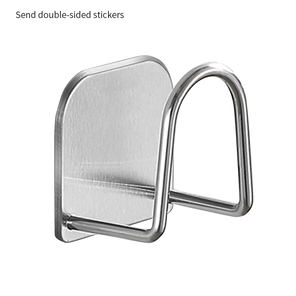 Kitchen Stainless Steel Sponges Holder Storage Rack Self Adhesive Sink Sponges Drain Drying Rack Kitchen Sink Storage Stand 3PCS