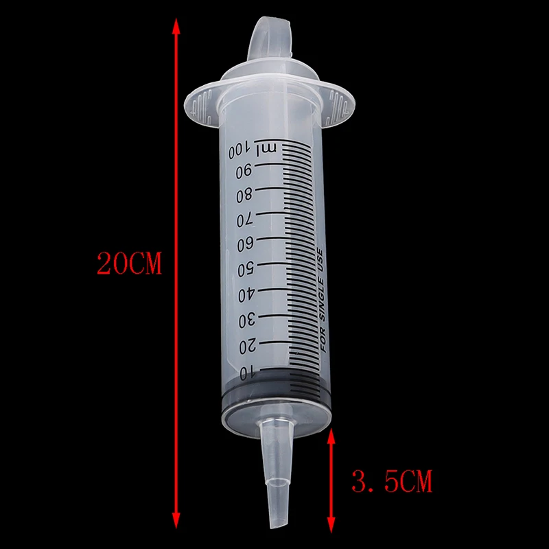 100ml Large Capacity Syringe Reusable Pump Measuring With 1m Tube Feeding Ink