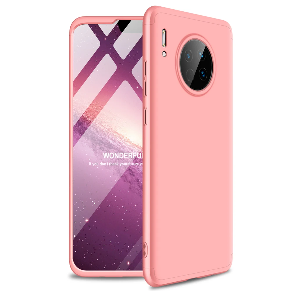 Для huawei mate 30 TAS-L09 чехол жесткий 3 в 1 матовый армированный гибридный защитный чехол для телефона для huawei mate 30 5G чехол 6,62 дюйма - Цвет: Розовый