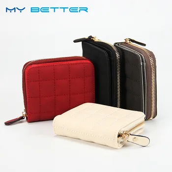 

New Fashion Women Purse Card Holder Women Small Wallet Zipper Clutch Short Coin Card Coin Purse Female Wallets Bag