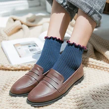 Модные кружевные оборки Мягкий хлопок Для женщин носки Одежда высшего качества сезон: весна–лето милые носки, красивые детские носки с принтом для принцессы, милое платье с оборками и девочек