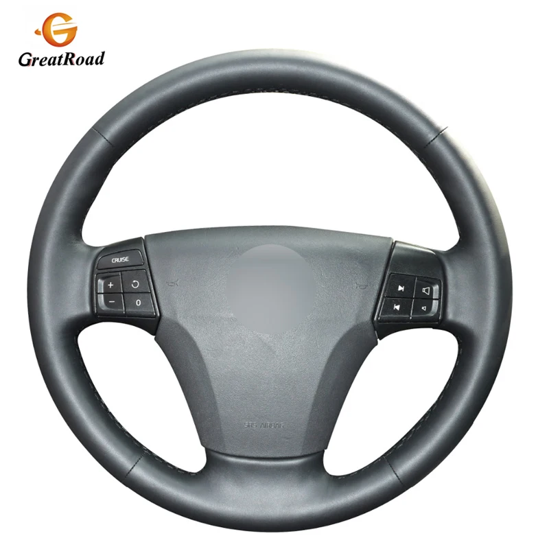 

Чехол на руль из искусственной кожи для Volvo S40 2006-2012 V50 2005-2011