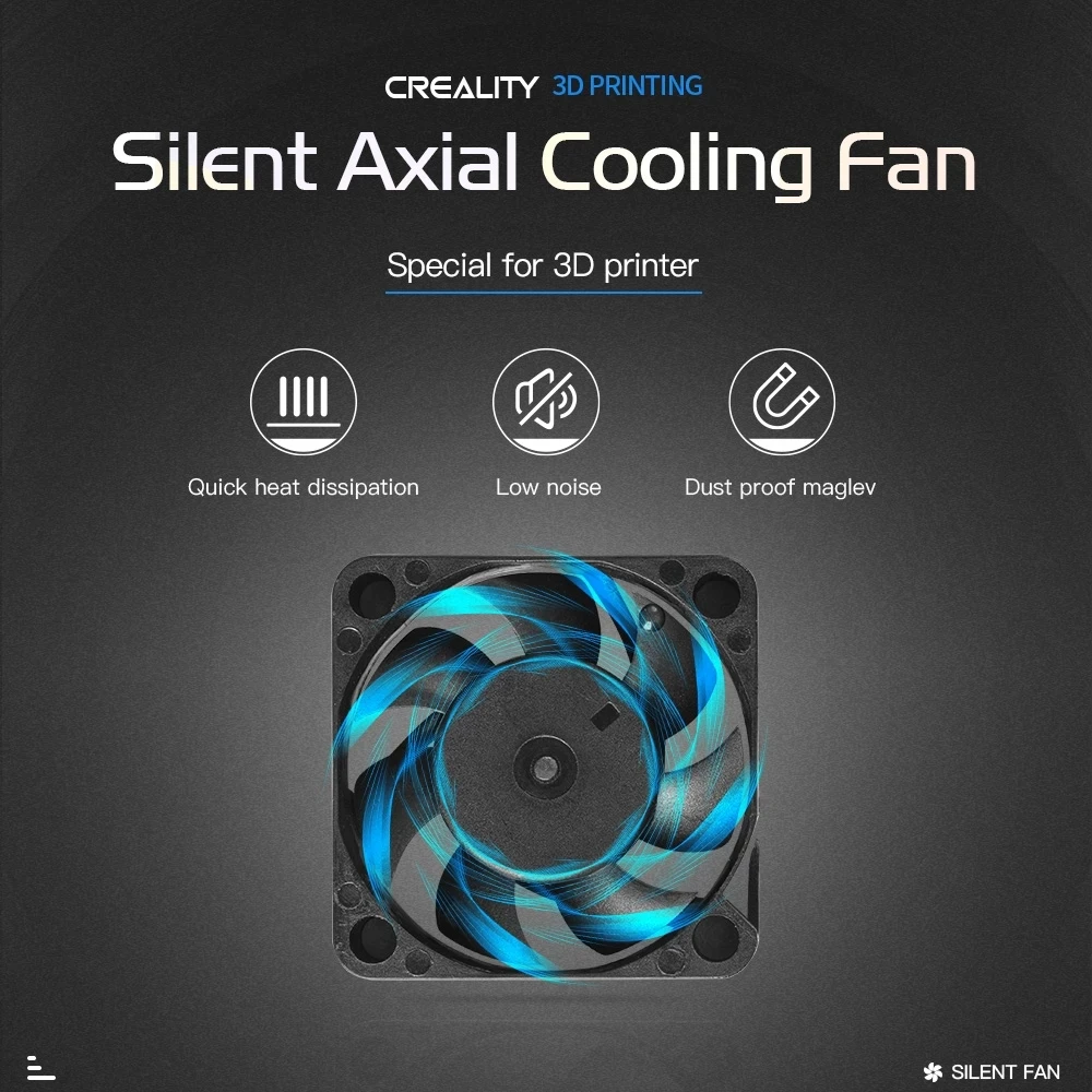 CREALITY 3D Printer Parts 4010 DC 24V 0.1A Silent Brushless Axial Cooling Fan 40mmx40mmx10mm Oil Bearing For Ender-3 V2 | Компьютеры и