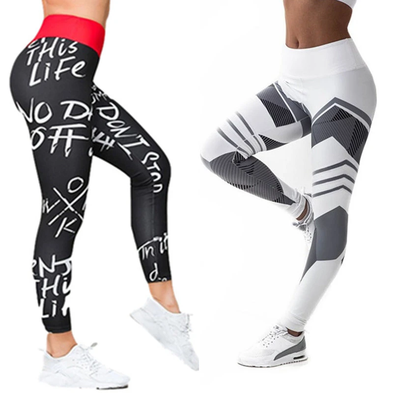 

Sports Leggings Fitness High Waist Letters Quick Dry Seamless Pants Sports Leggings Women Dot Stitching Workout Pants Yoga Wear