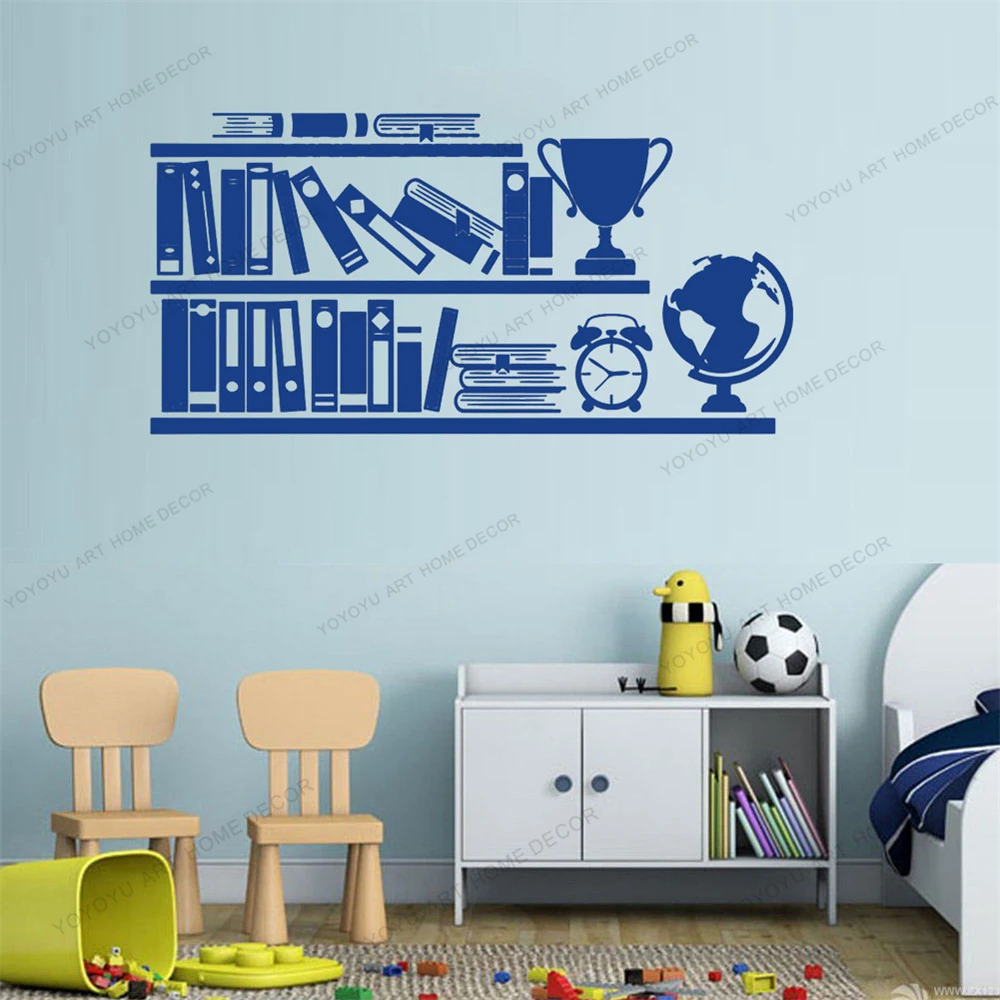 

Library Classroom School Books Bookshelf Wall Decals Vinyl Sticker Art Home Decor Reading Room Bedroom Murals CX994