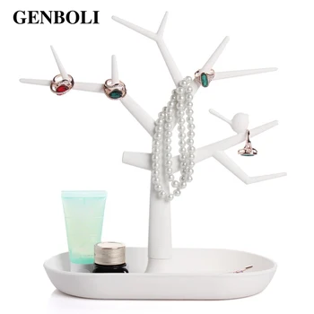 

GENBOLI Tree Branch Jewelry Displays Packaging For Ring Earrings Bracelet Necklaces Organizer Makeup Stand Key Holder