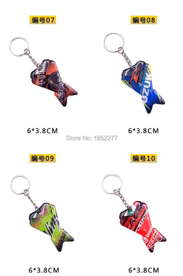 Для Марка Ducati Honda Yamaha KTM Kawasaki значок брелок для мотоцикла вышивка брелок коллекционный брелок