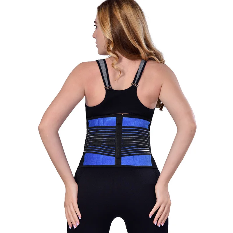 

2018 Hot Sales Warm Comfortable Ultra-stretch Blue-black Waist Support Sports Waist Support Fixed Waist