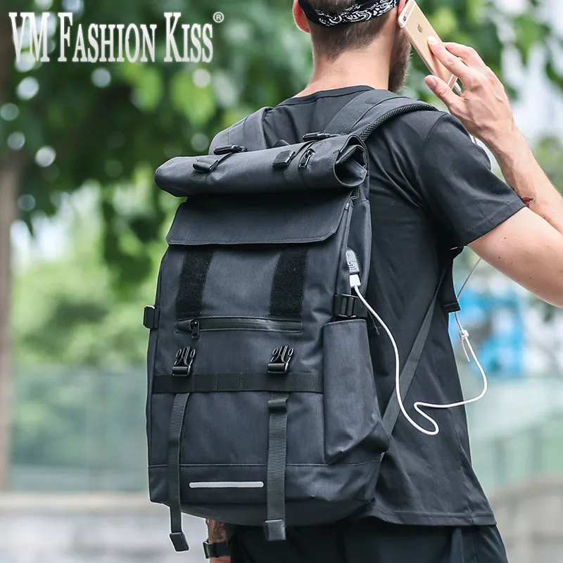 VM FASHION KISS мужской рюкзак с высокой емкостью USB для путешествий и зарядки| |