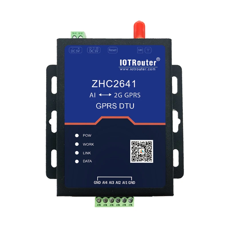

GPRS DTU to Analog 4-20 MA Communication Terminal AI to 2G Wireless Transmission ZHC2641