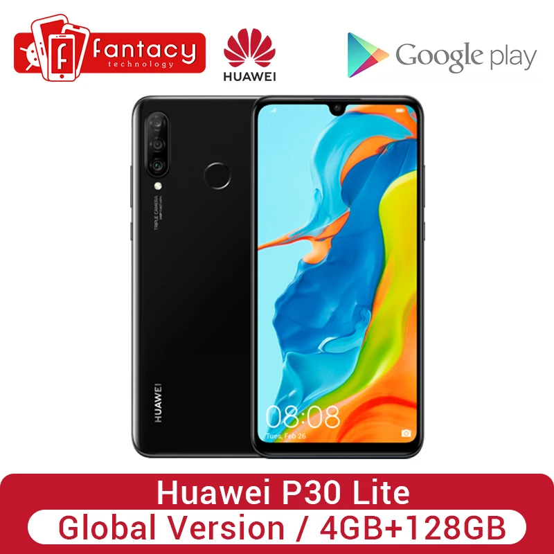 Глобальная версия Huawei P30 Lite 4 Гб 128 ГБ 24 МП тройные камеры смартфон 32MP фронтальная
