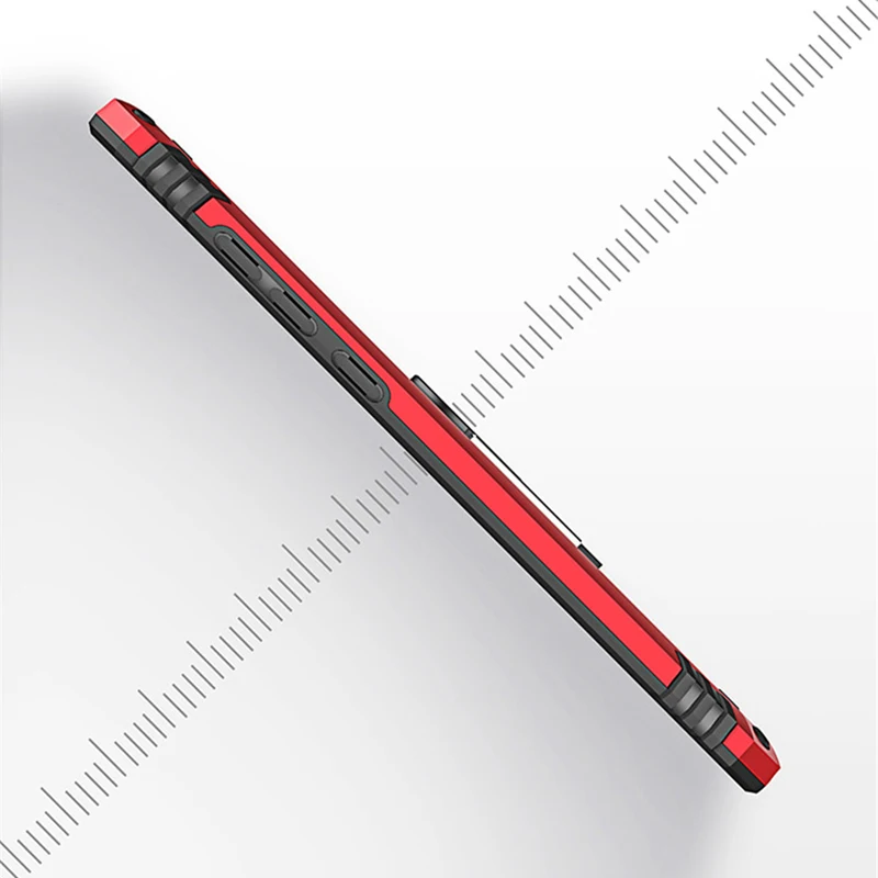 Роскошный чехол с магнитным кольцом для Xiaomi Redmi Note 7, Прочный противоударный чехол с подставкой, Твердый Чехол для Xiaomi Redmi Note 7 Pro, чехол