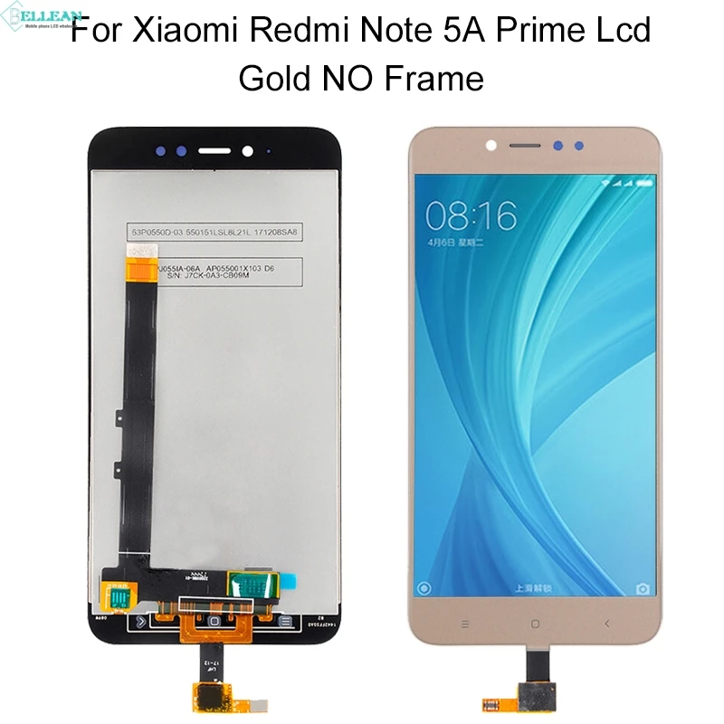 Catteny Note 5A lcd для Xiaomi Redmi Примечание 5A Prime display Y1 lcd кодирующий преобразователь сенсорного экрана в сборе Y1 Lite дисплей с рамкой - Цвет: 4G Gold No Frame