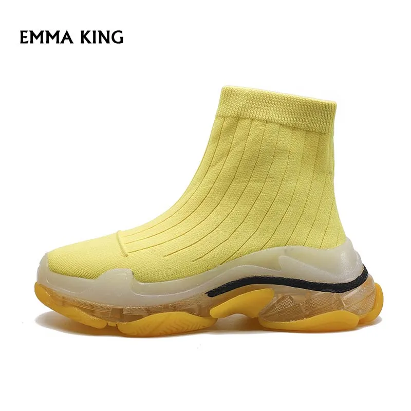 

New Platform Sneakers Women zapatos mujer Fashion Socks shoes increased Women Shoes Sneakers 2019 Casual Shoes Women Free Ship